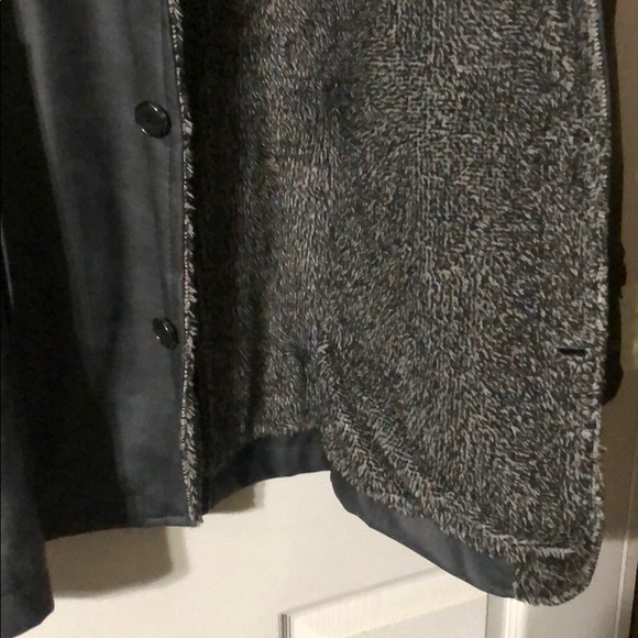 Men’s Grey Faux Leather Jacket - Picture 4 of 4